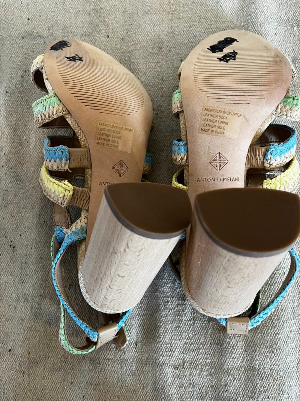 Antonio Melani Woman's Gwindolin Raffa T-Strap Dress Block Heels Sz 9.5 - Picture 4 of 11